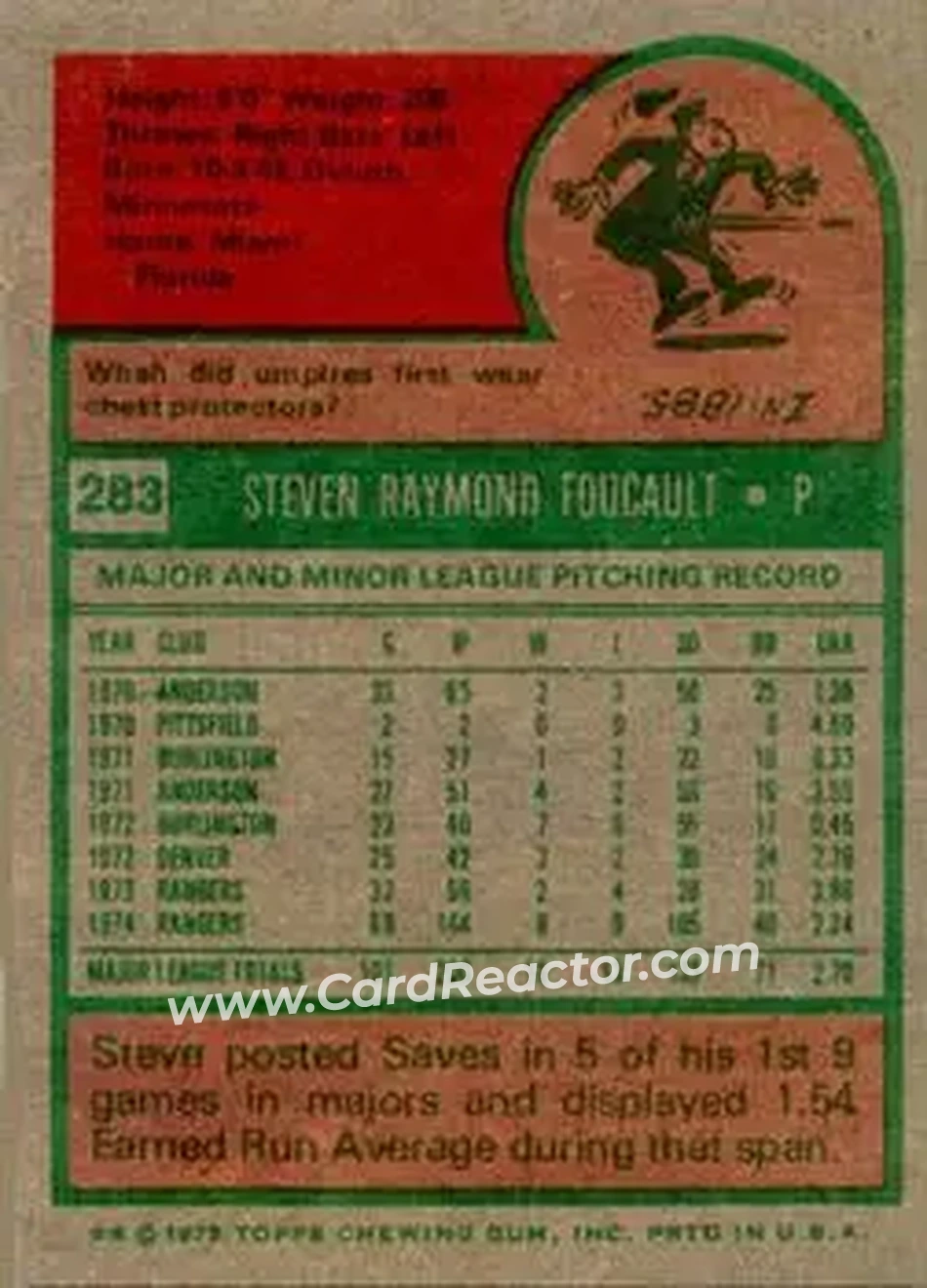 Back of Steve Foucault