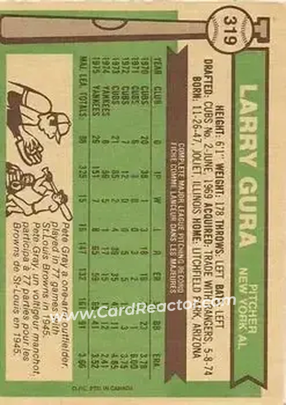 Back of Larry Gura