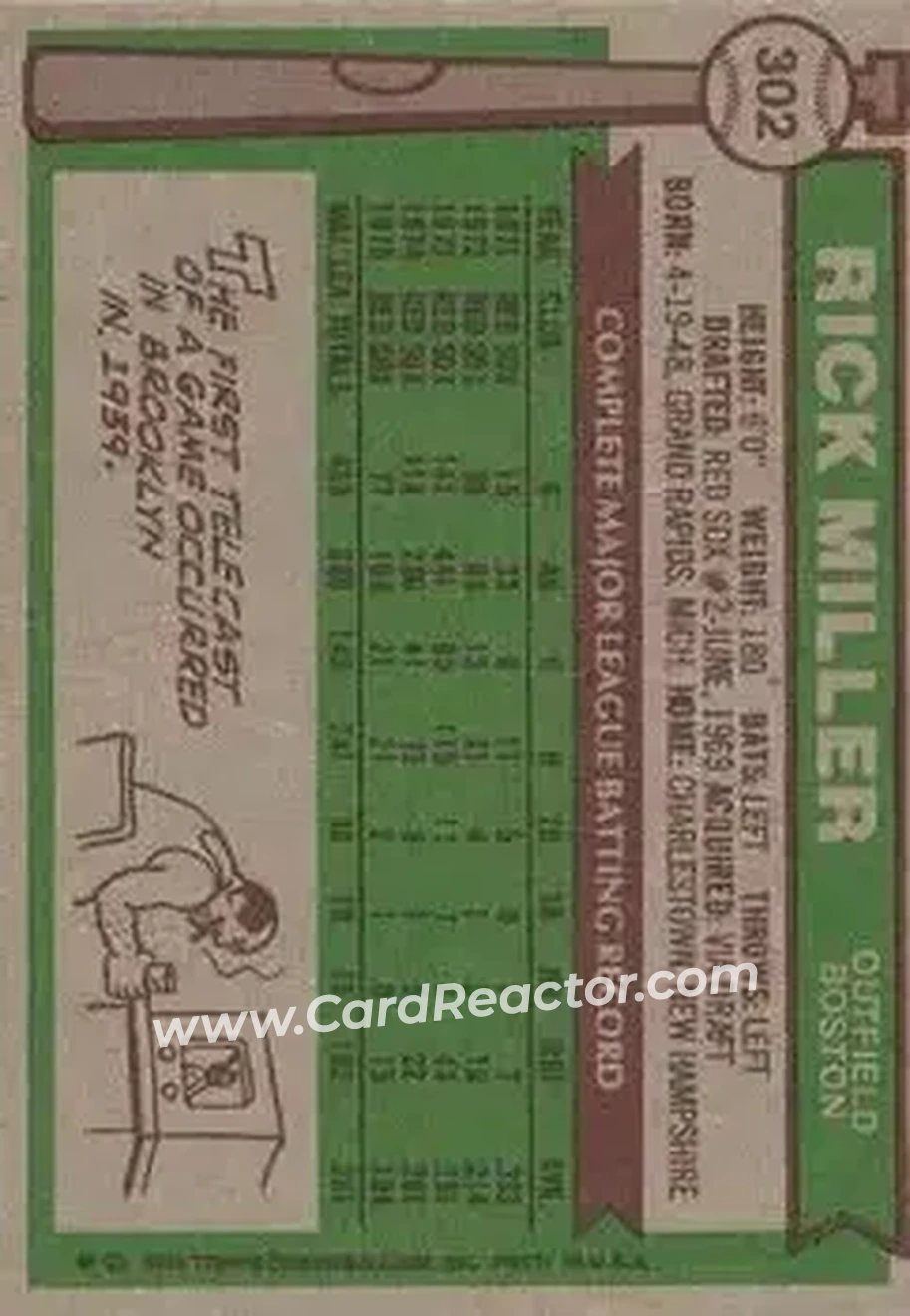 Back of Rick Miller