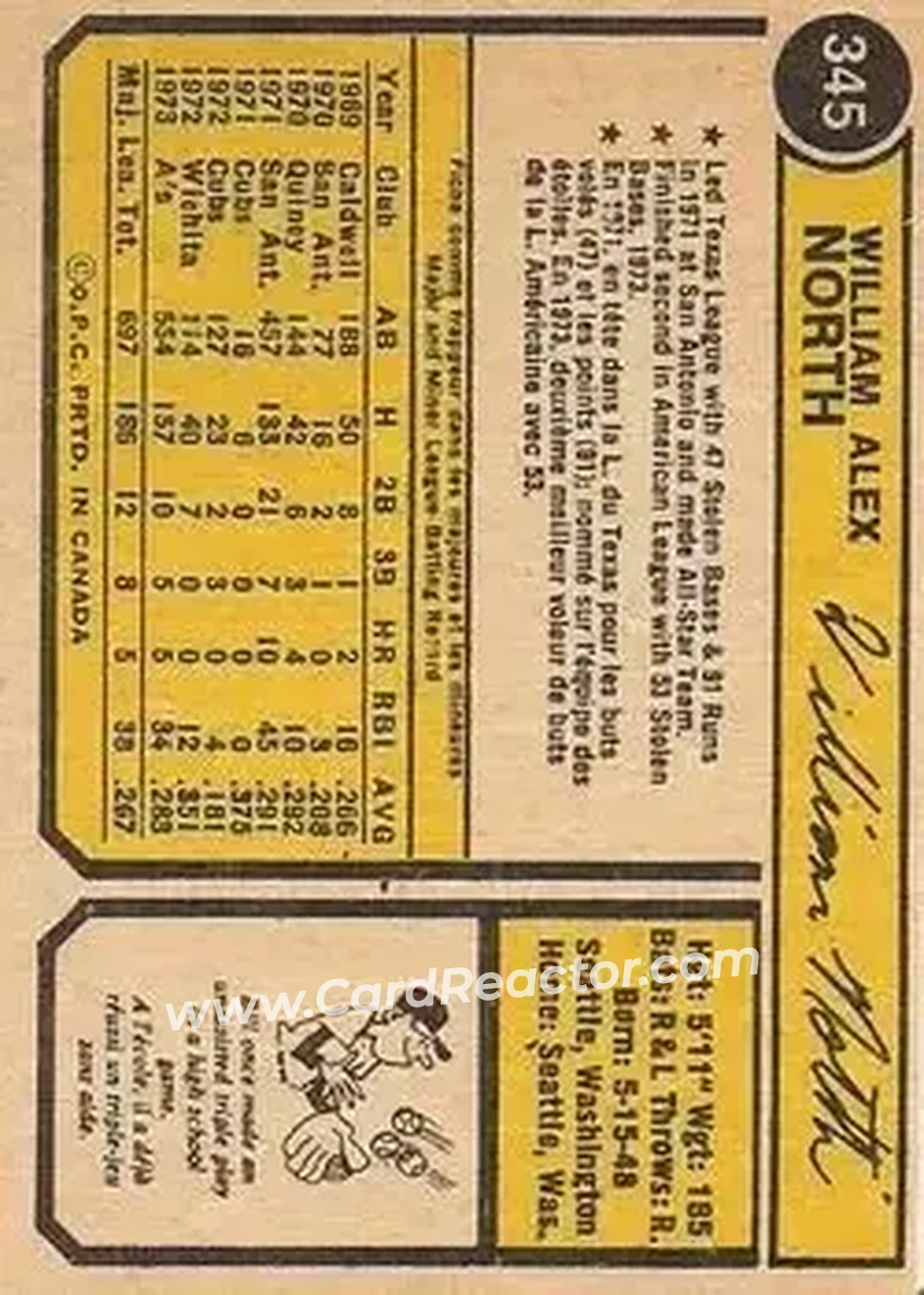 Back of Bill North