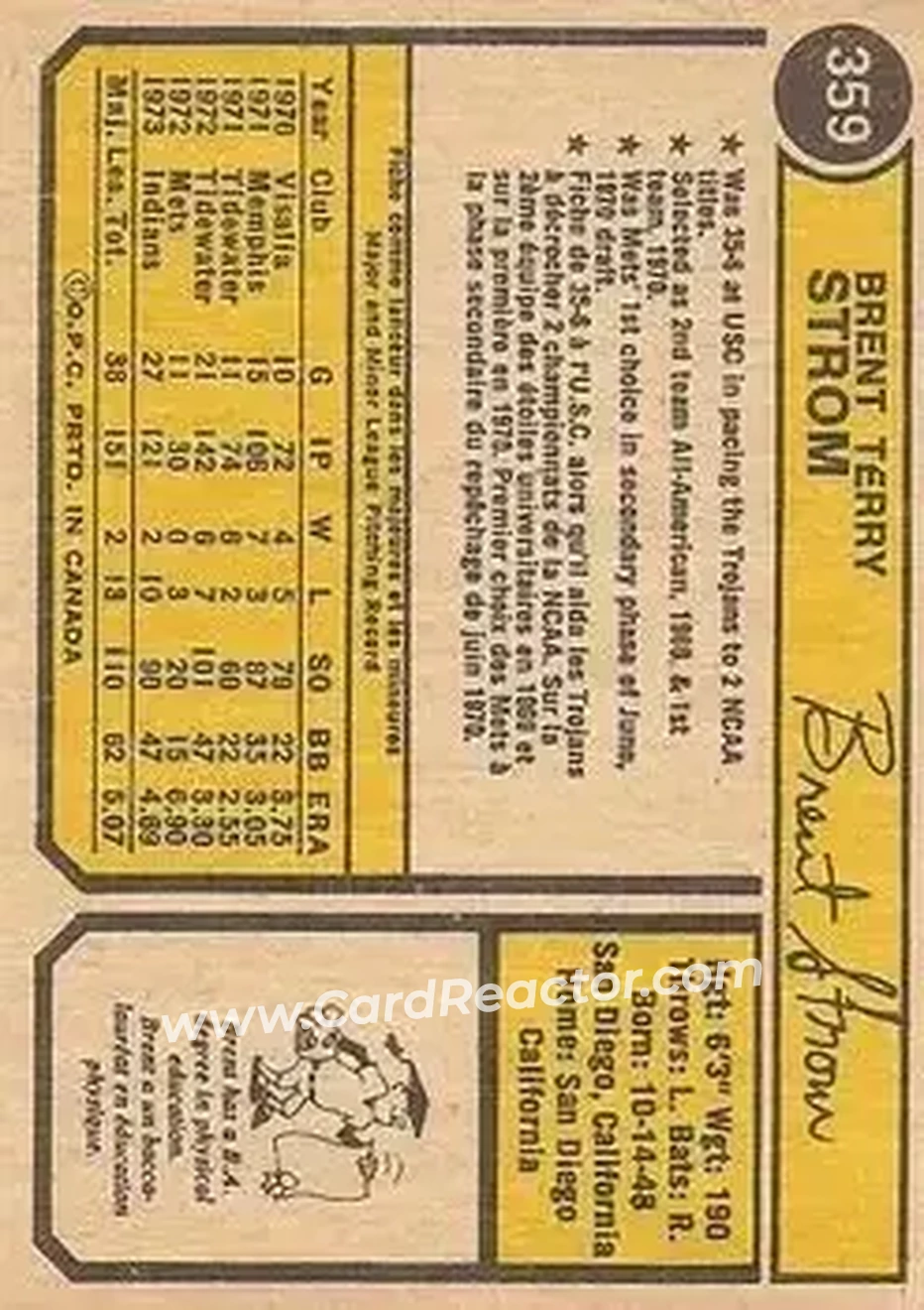 Back of Brent Strom