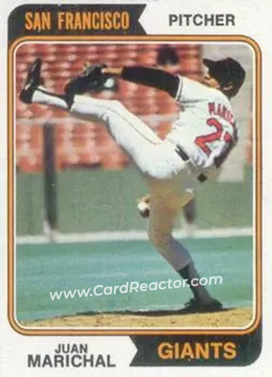 Front of Juan Marichal