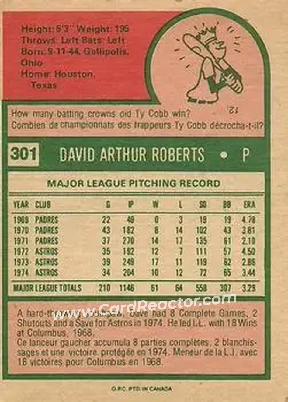 Back of Dave Roberts