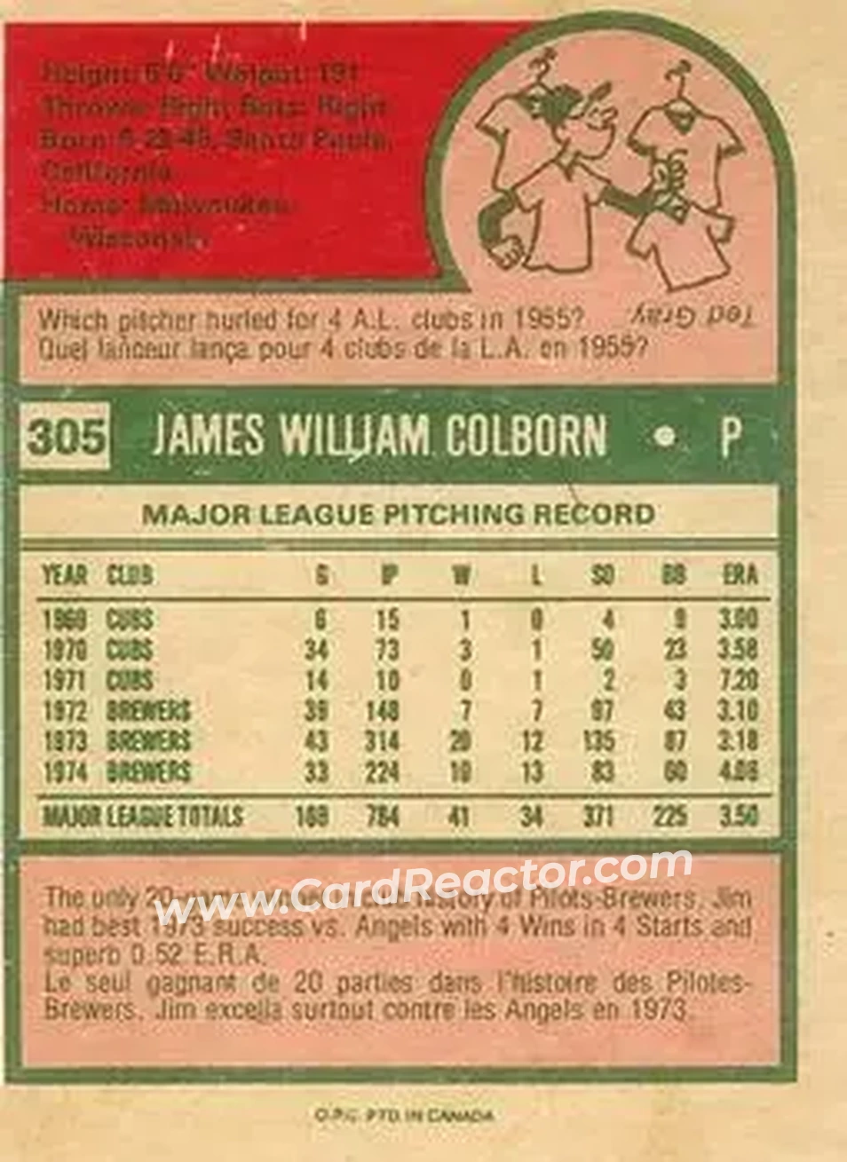 Back of Jim Colborn