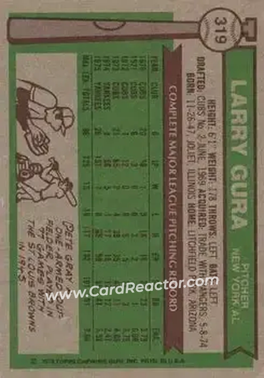 Back of Larry Gura