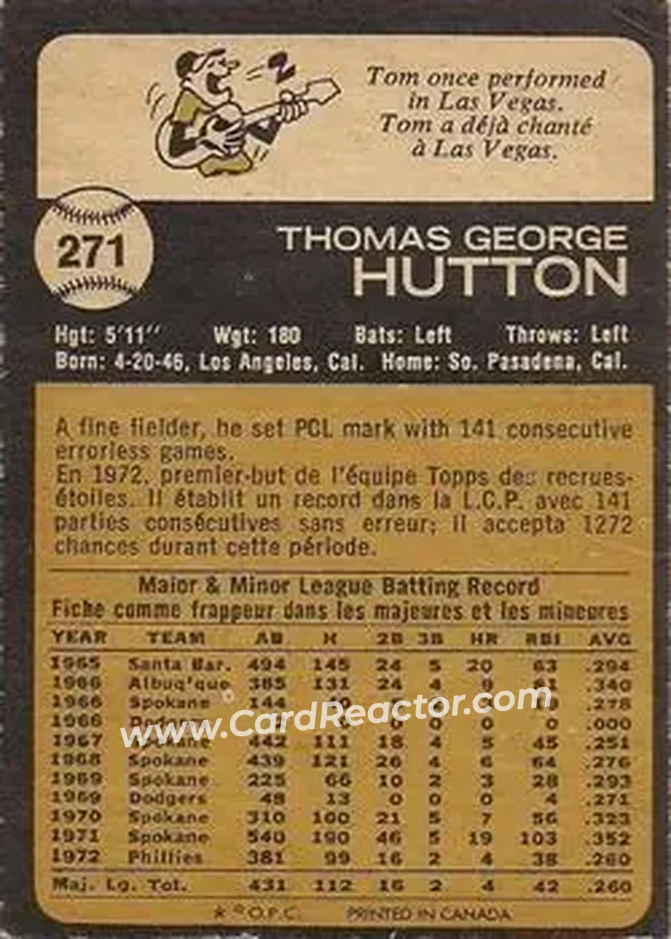 Back of Tom Hutton