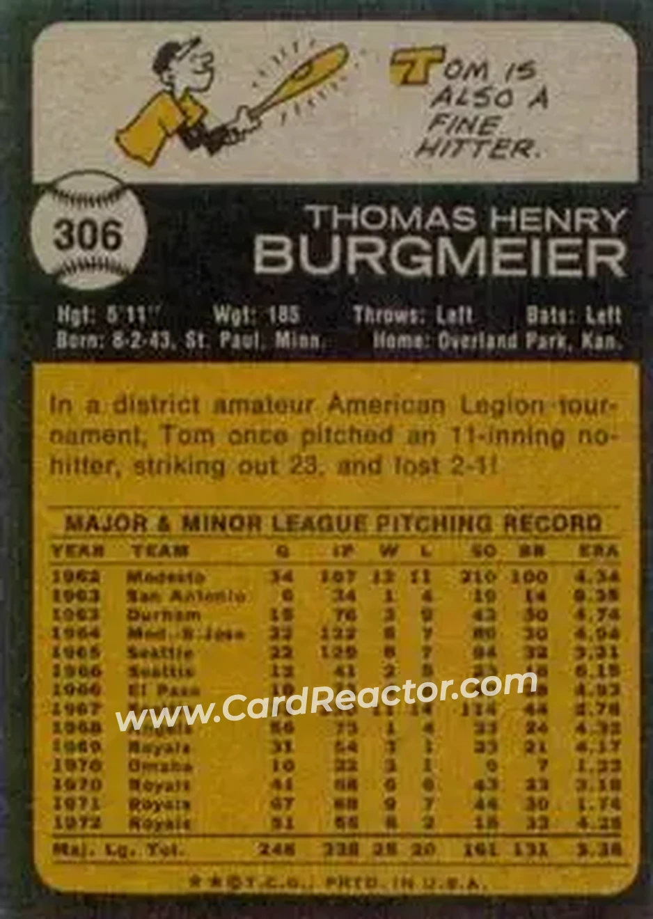 Back of Tom Burgmeier