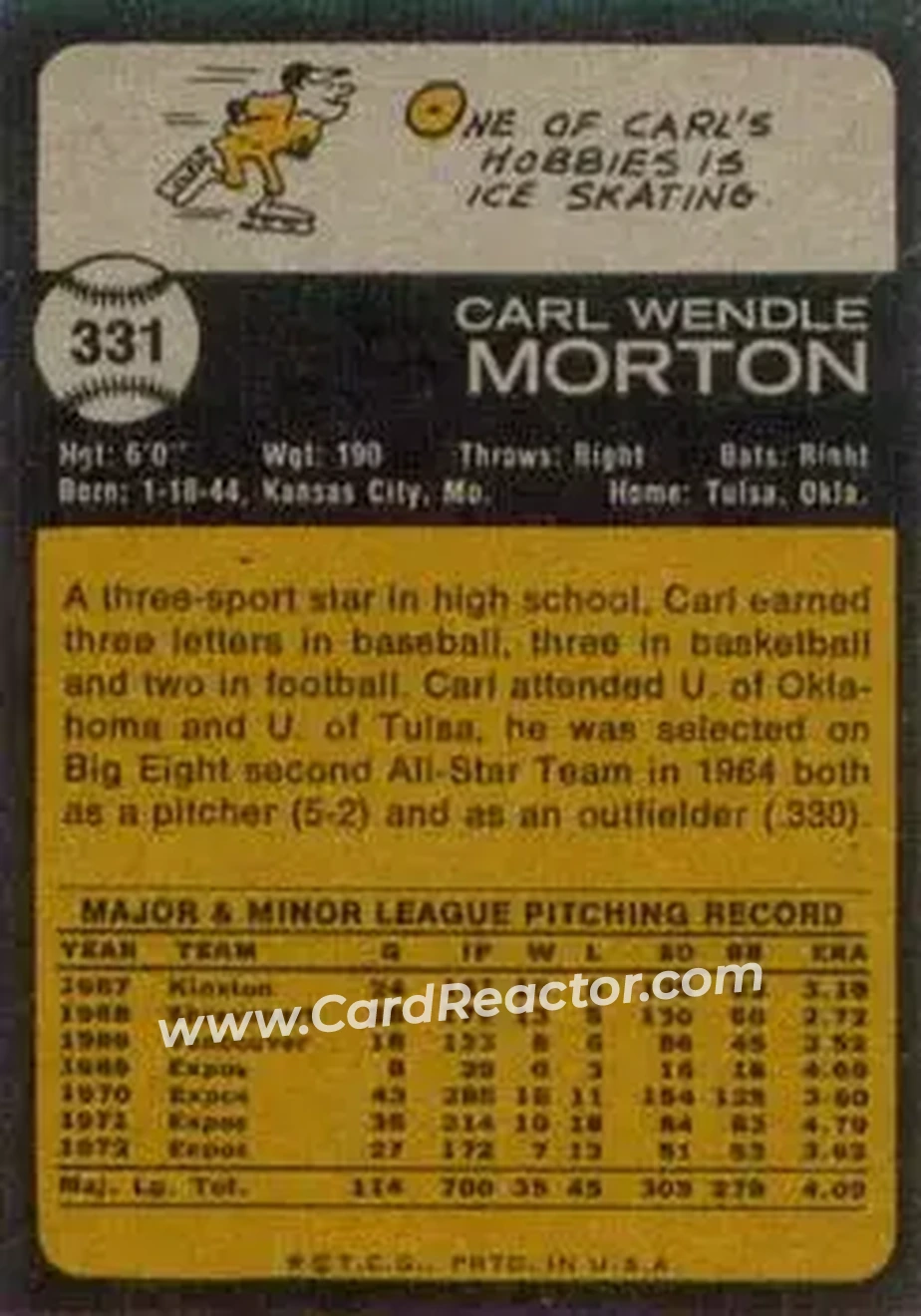 Back of Carl Morton