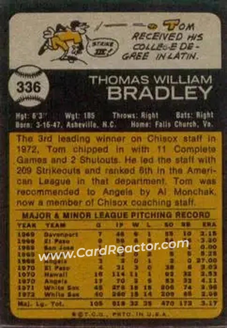 Back of Tom Bradley