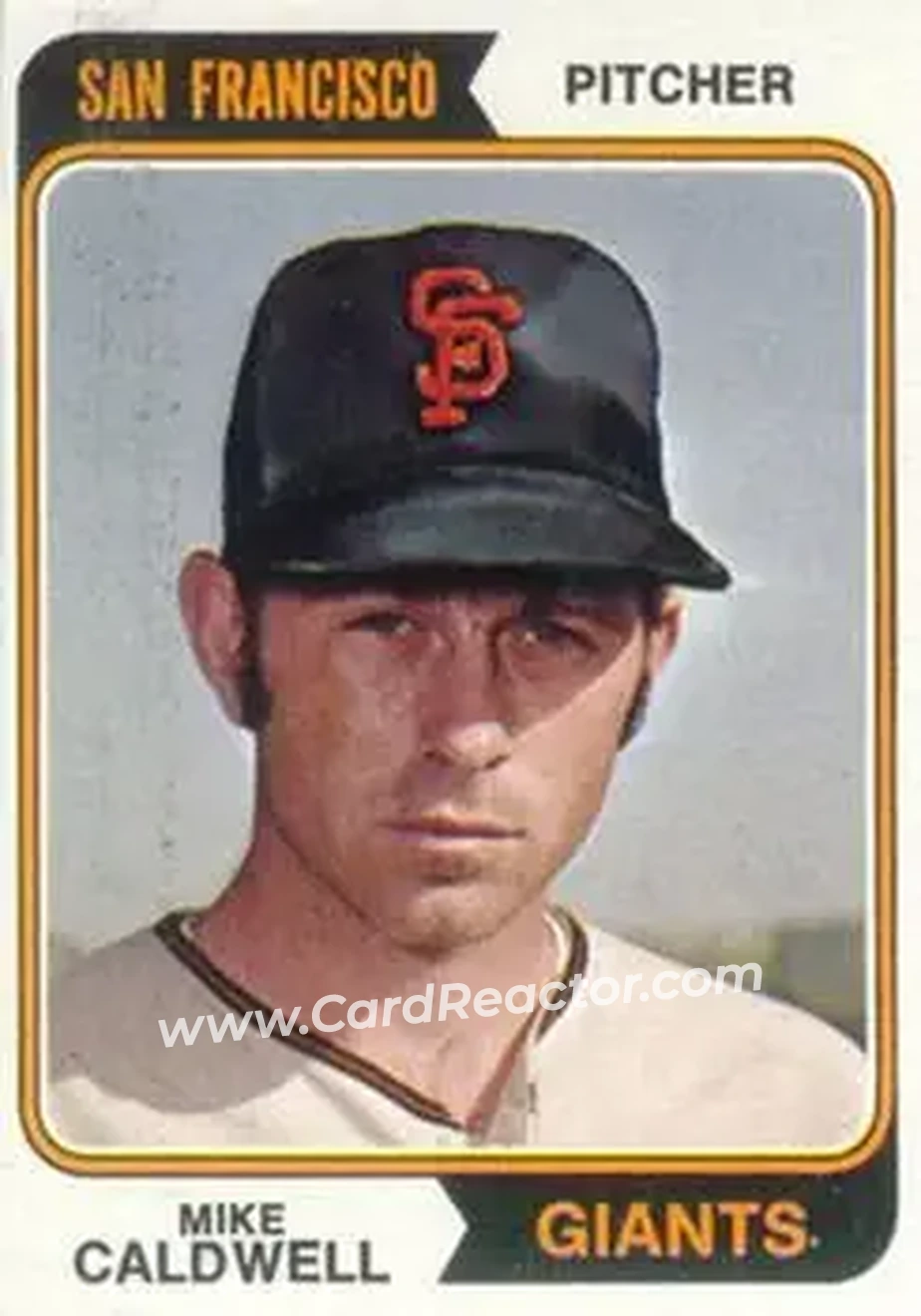 1974 Topps #344 Mike Caldwell