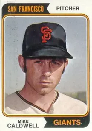 1974 Topps #344 Mike Caldwell