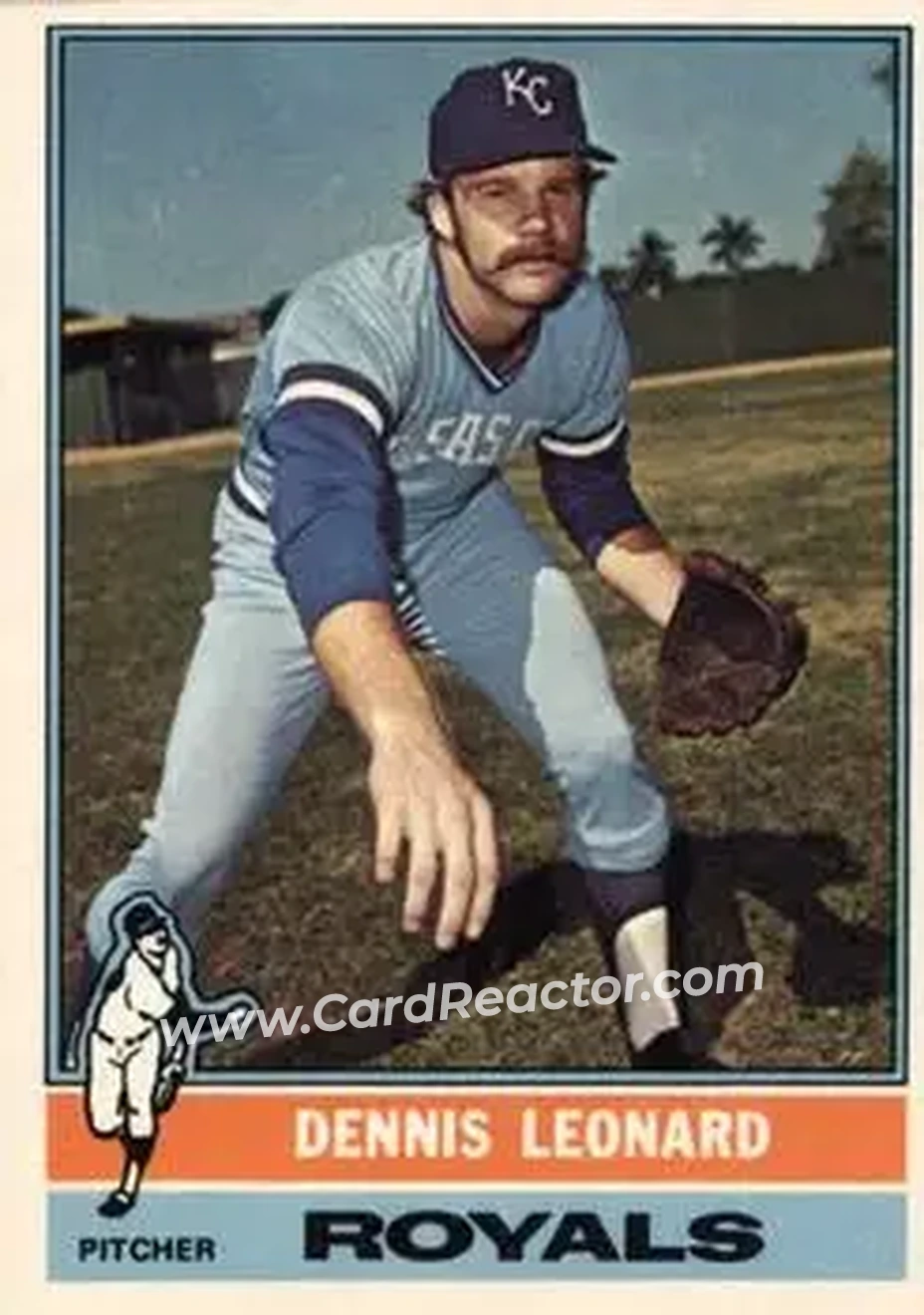 1976 O-Pee-Chee #334 Dennis Leonard