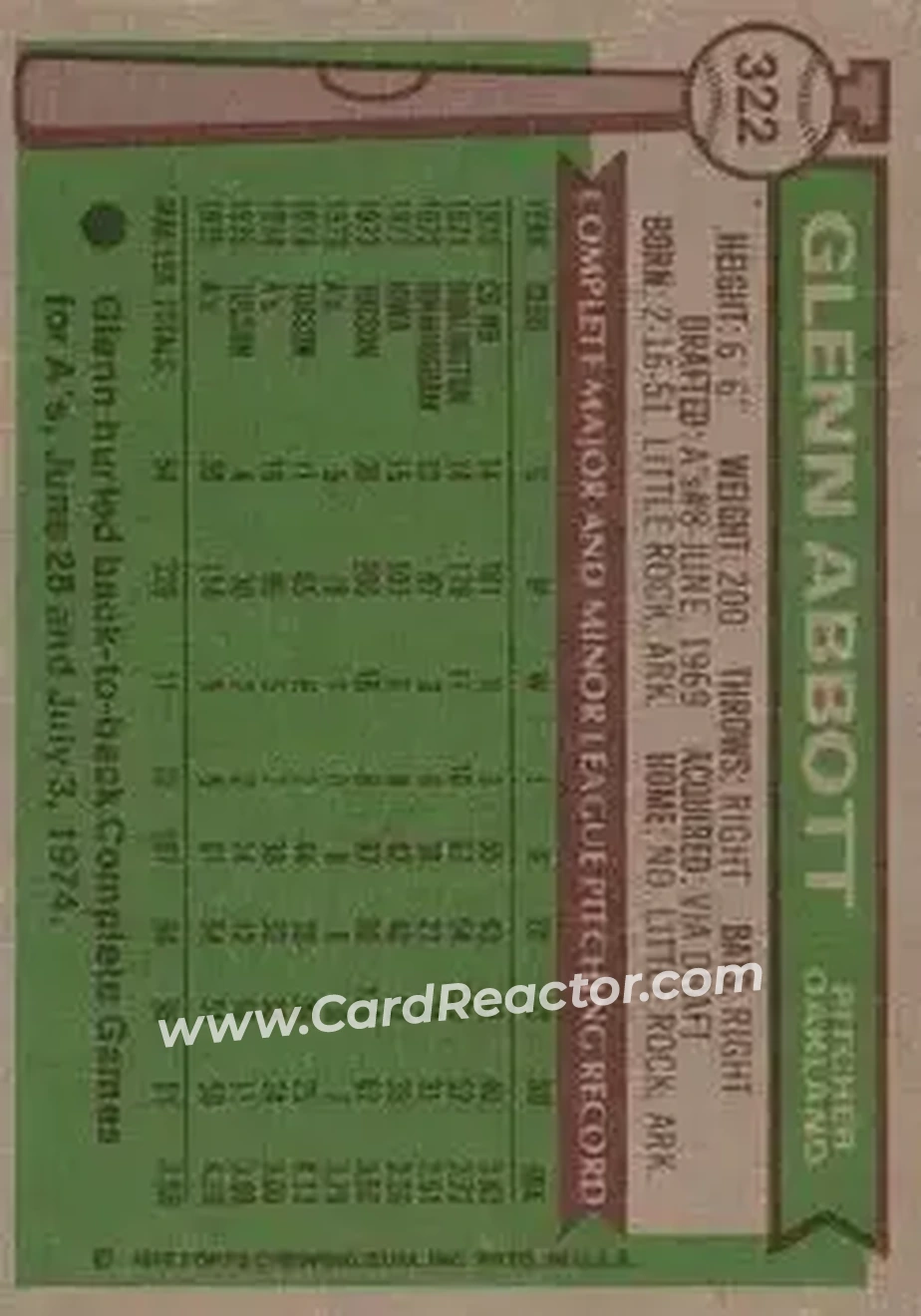 Back of Glenn Abbott