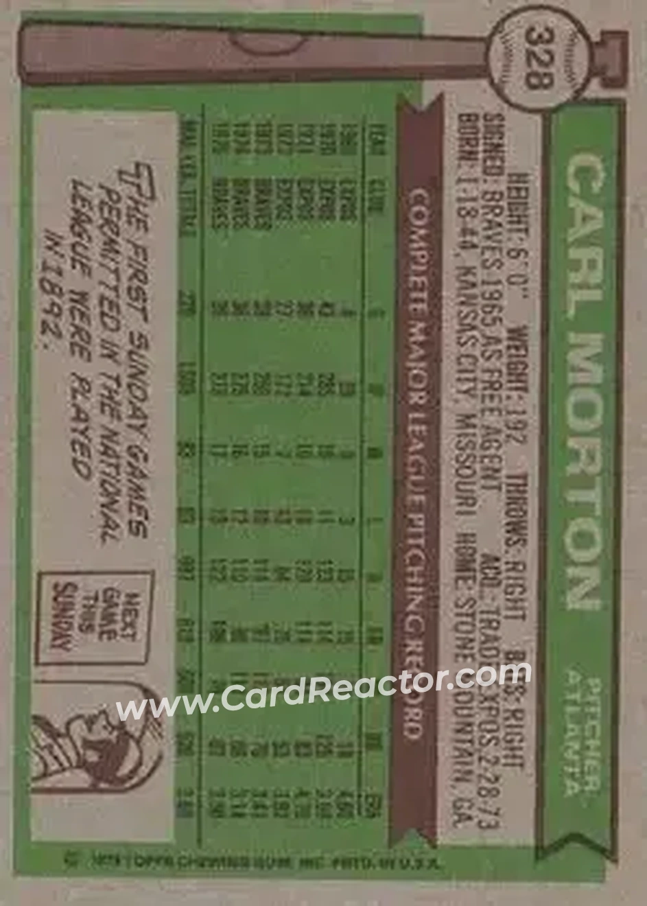 Back of Carl Morton