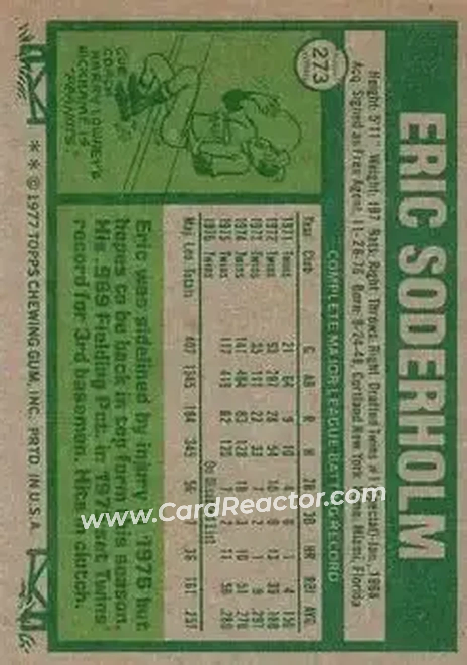 Back of Eric Soderholm