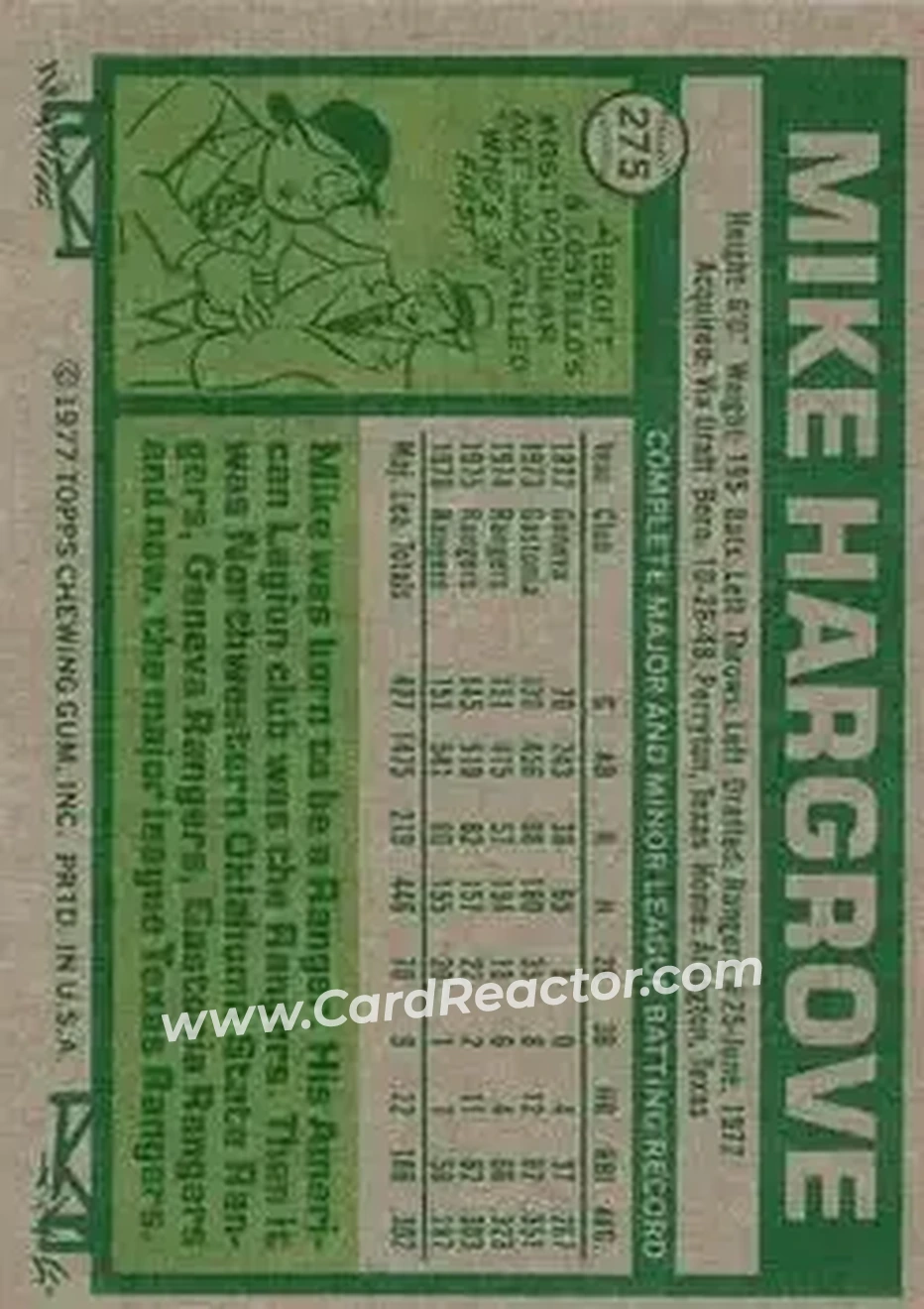 Back of Mike Hargrove