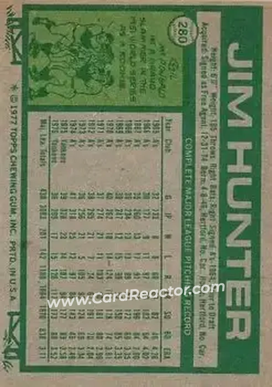 Back of Jim Hunter