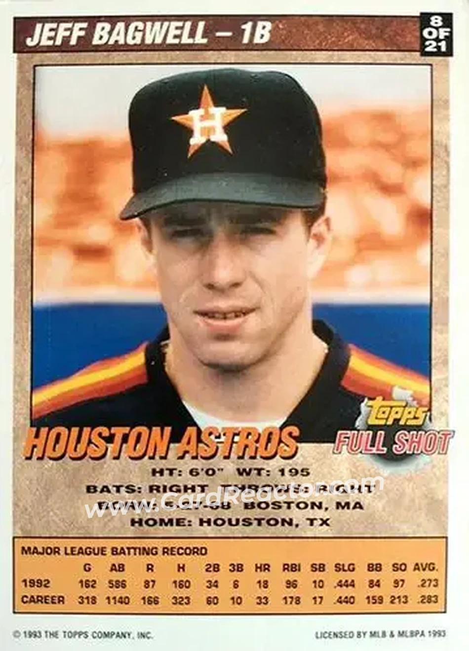 Back of Jeff Bagwell