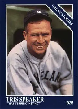 1993 Conlon Collection TSN - Color Inserts #18 - Tris Speaker - Cleveland Indians - Front