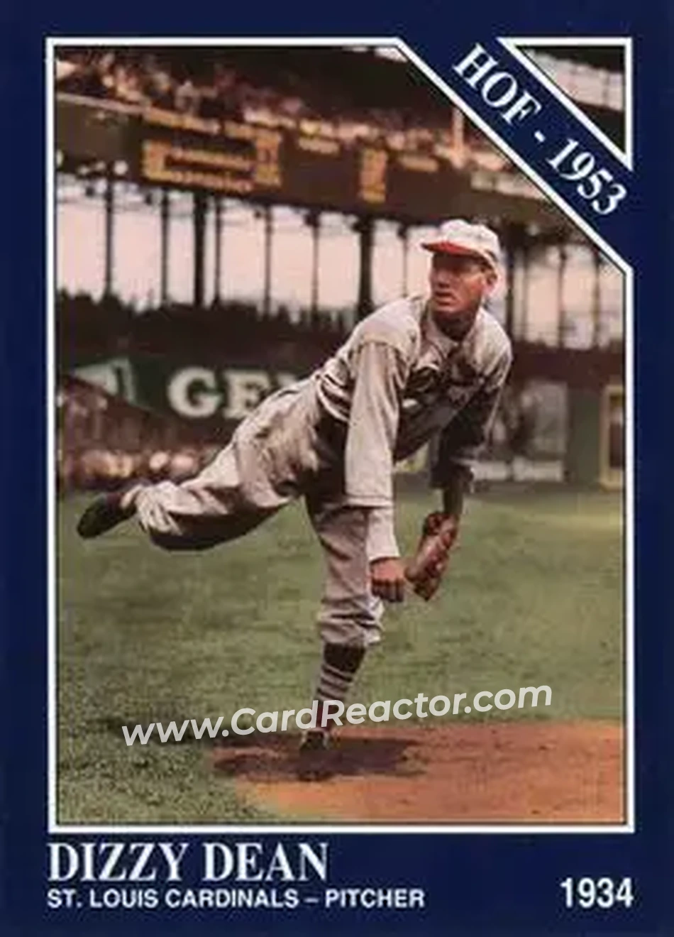 Front of Jerome “Dizzy” Dean