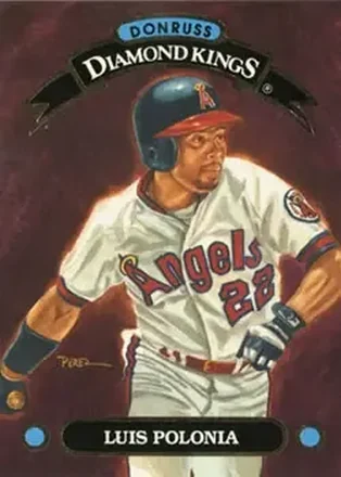1993 Donruss #DK-26 Diamond Kings Luis Polonia