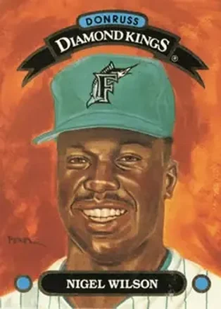 1993 Donruss #DK-27 Diamond Kings Nigel Wilson
