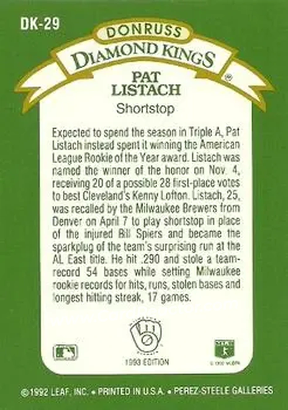 Back of Pat Listach