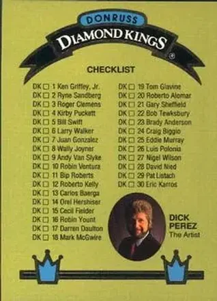 1993 Donruss #DK-31 Diamond Kings Card #DK-31