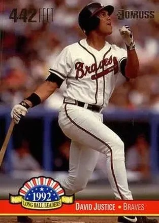 1993 Donruss #LL-5 Long Ball Leaders David Justice