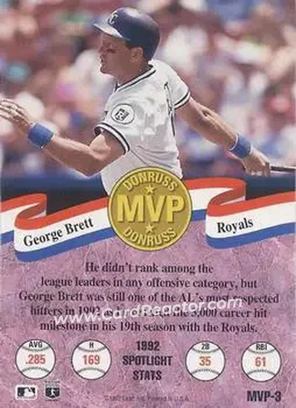 Back of George Brett