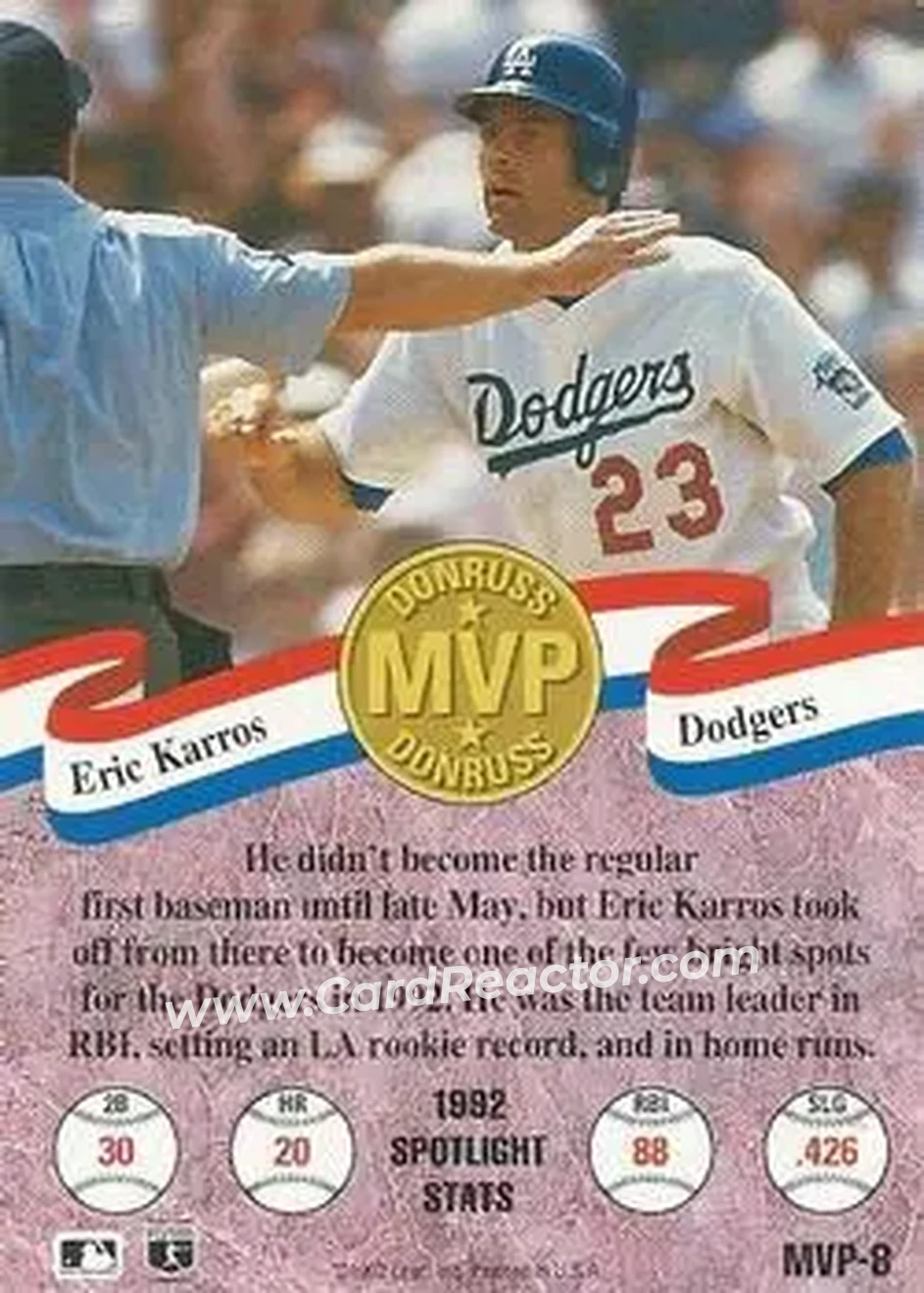Back of Eric Karros
