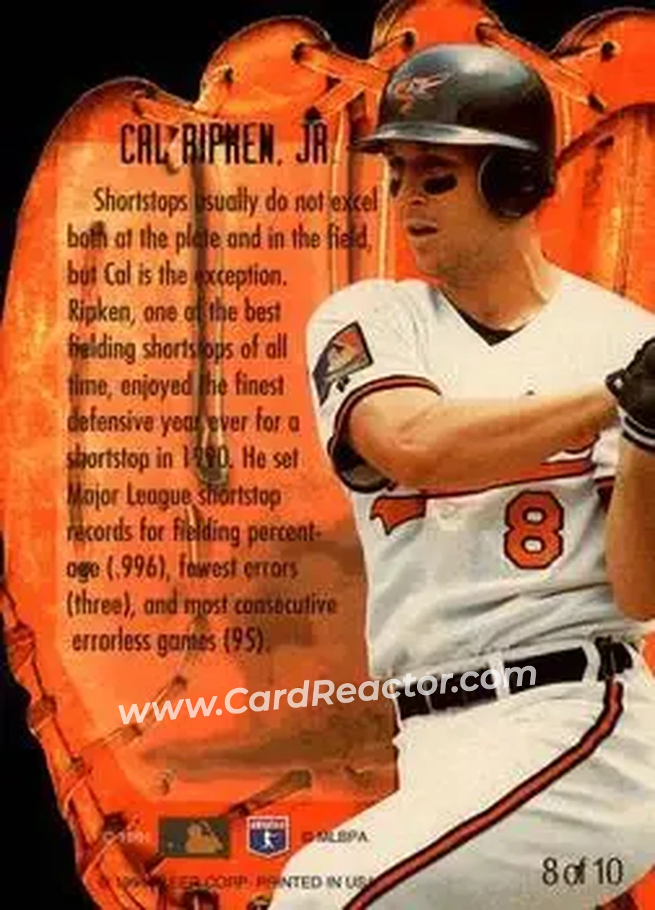 Back of Cal Ripken