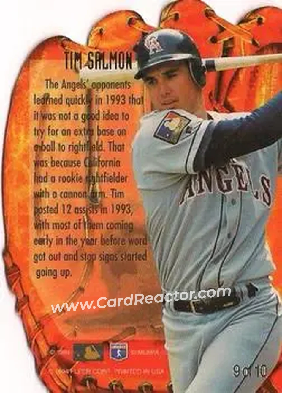 Back of Tim Salmon
