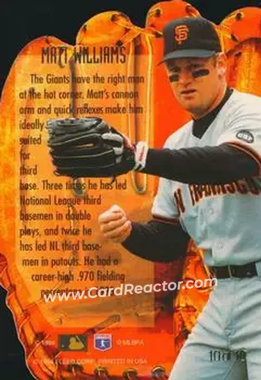 Back of Matt Williams