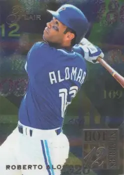 1994 Flair - Hot Numbers #1 - Roberto Alomar - Toronto Blue Jays - Front
