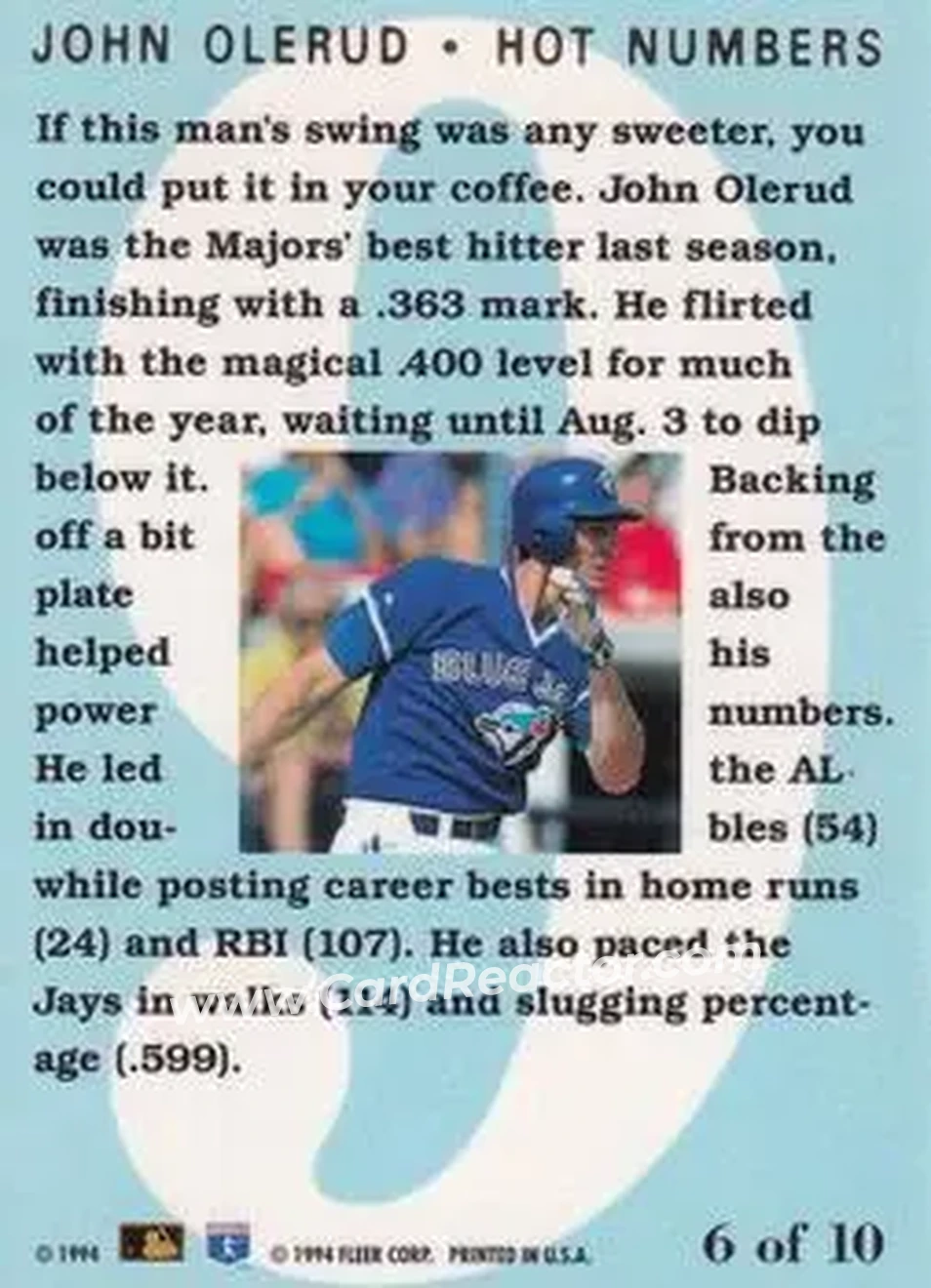 Back of John Olerud