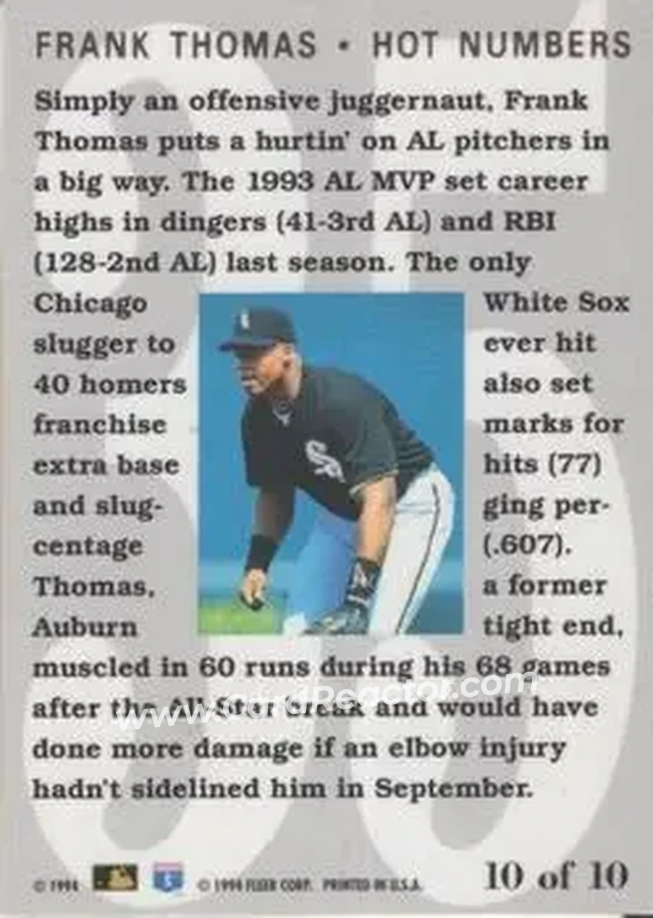 Back of Frank Thomas