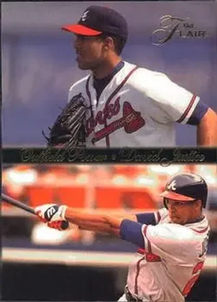 1994 Flair #7 Outfield Power David Justice