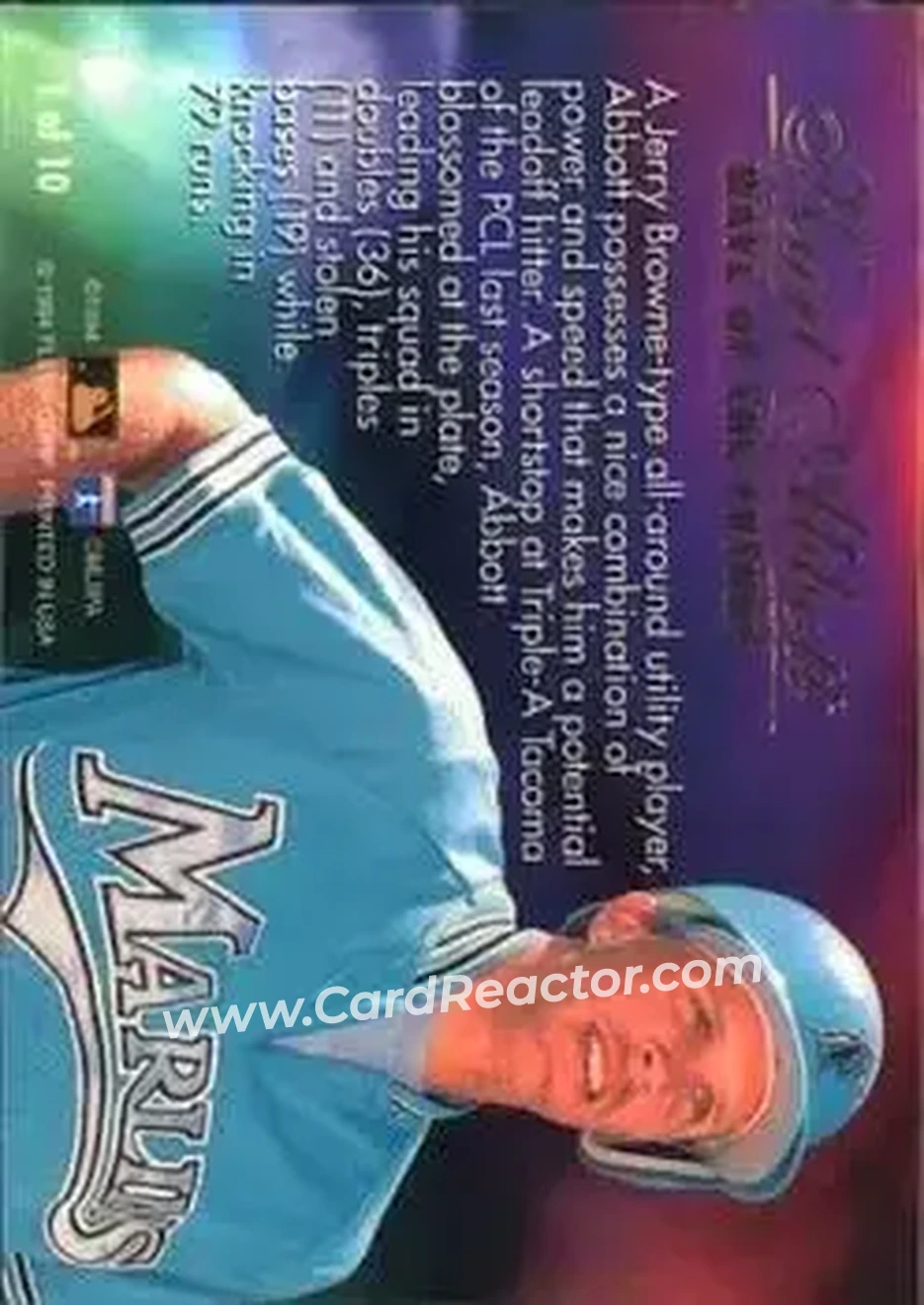 Back of Kurt Abbott