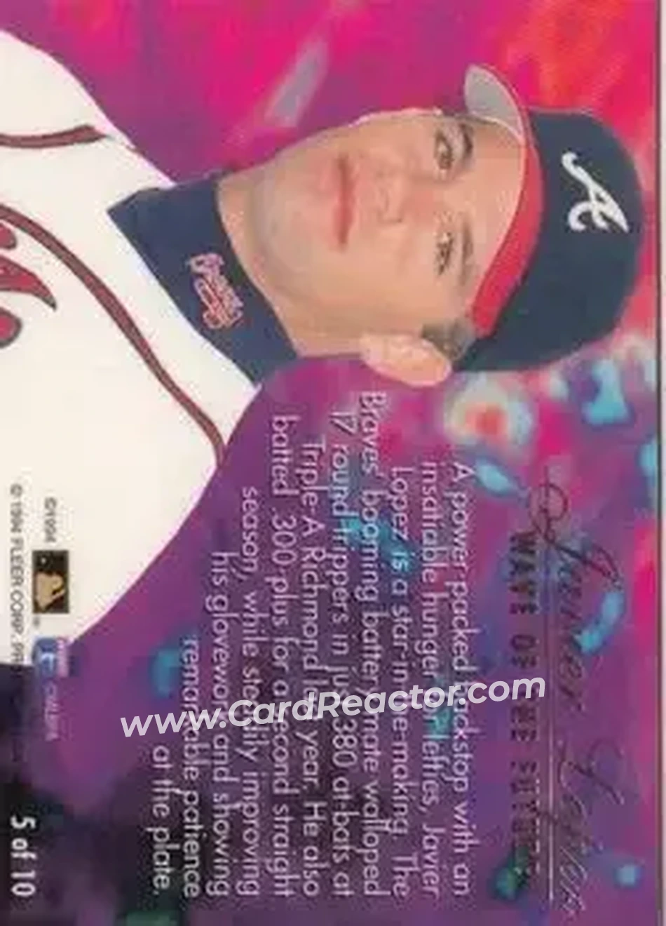 Back of Javier Lopez