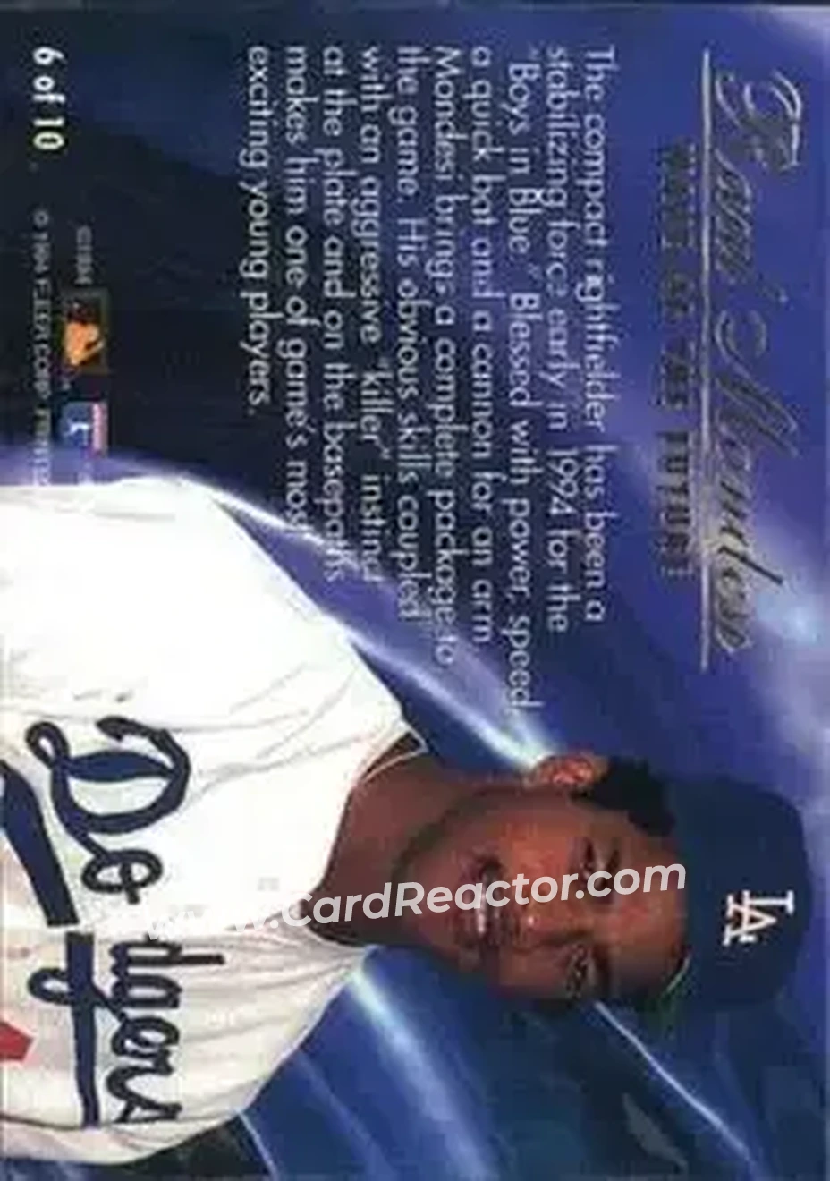 Back of Raul Mondesi