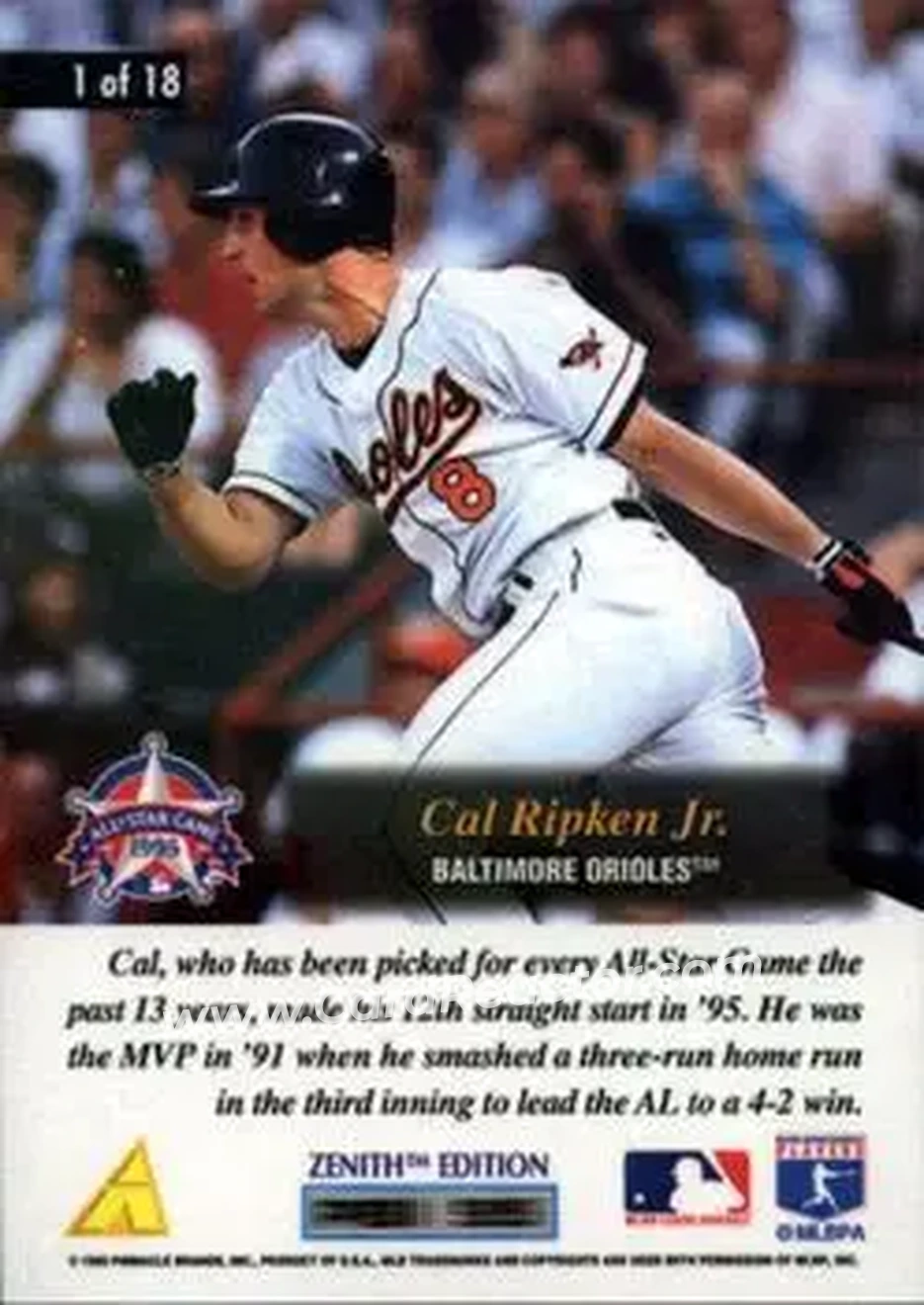 Back of Cal Ripken