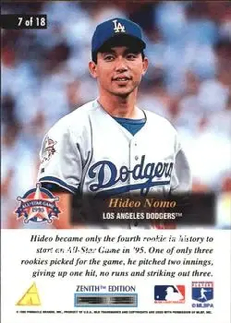 Back of Hideo Nomo