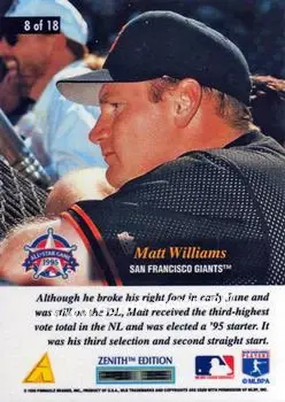 Back of Matt Williams