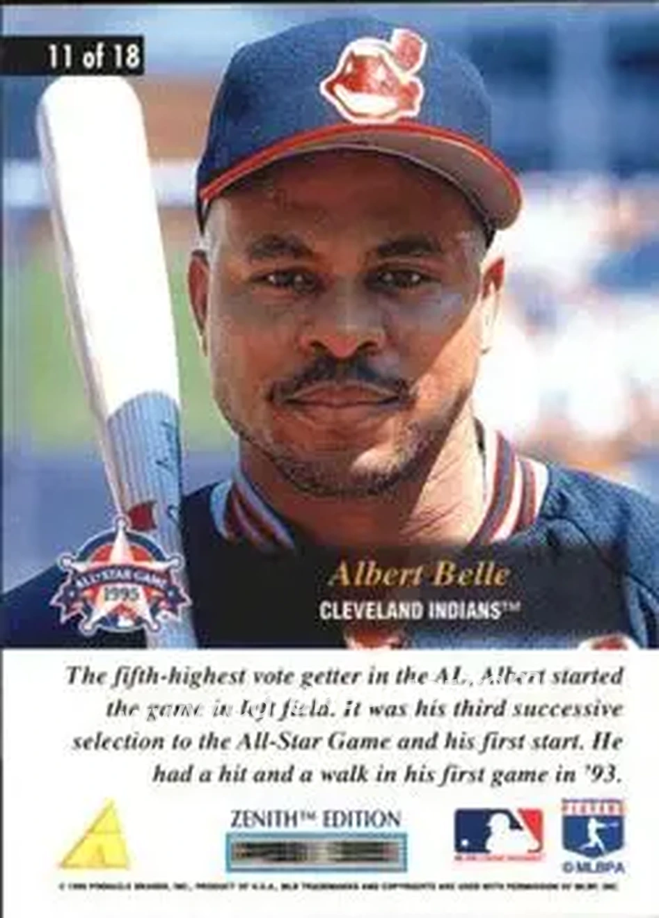 Back of Albert Belle