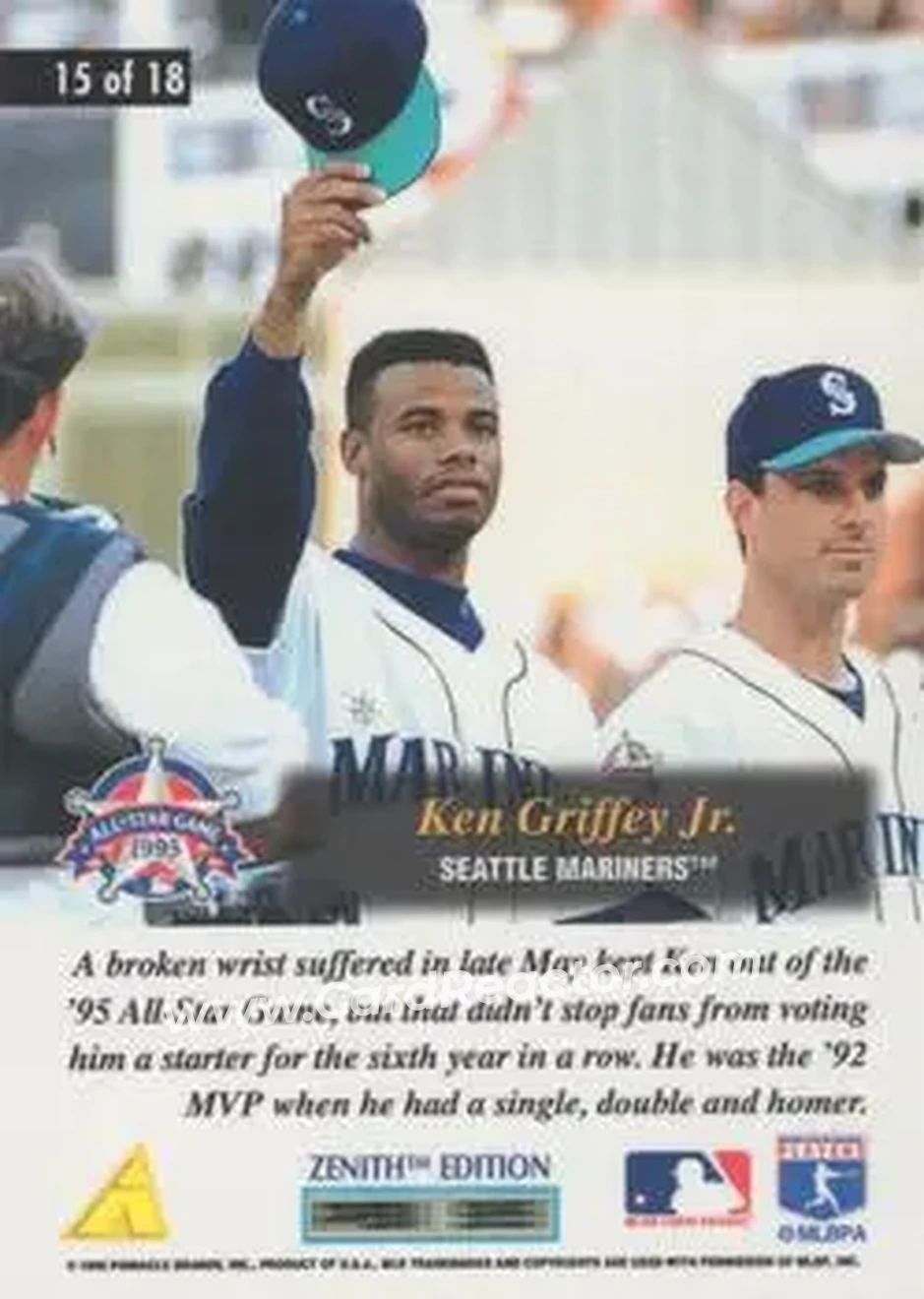 Back of Ken Griffey Jr.