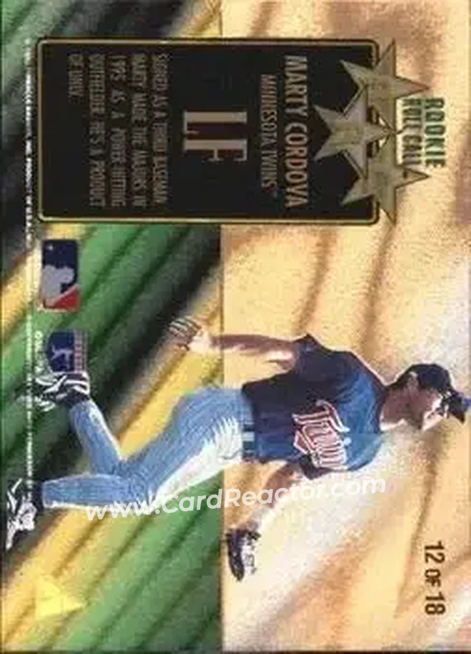 Back of Marty Cordova