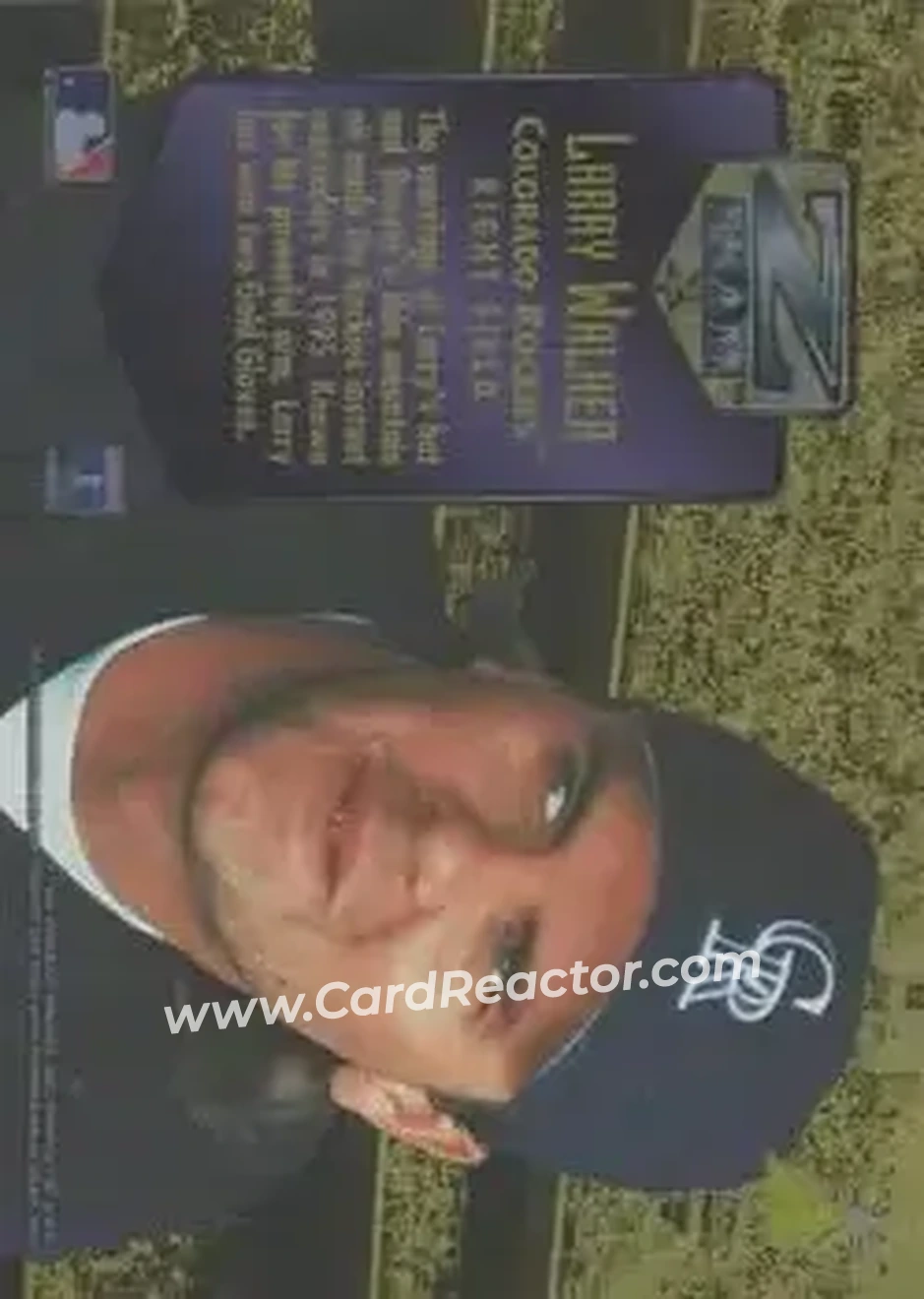 Back of Larry Walker