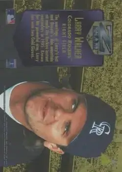 1995 Zenith - Z-Team #11 - Larry Walker - Colorado Rockies - Back