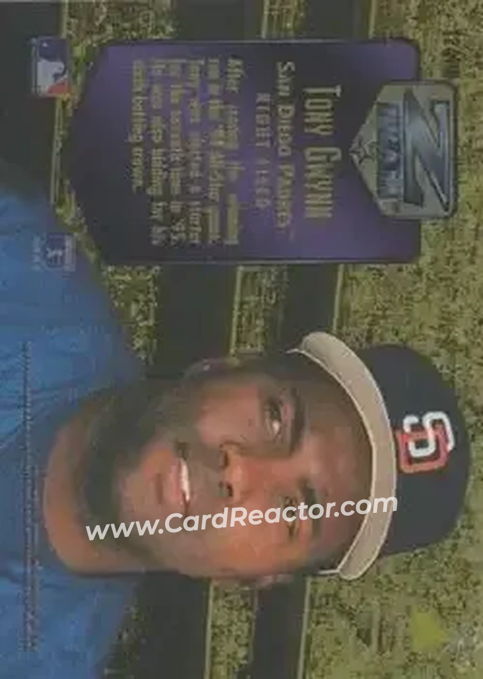 Back of Tony Gwynn